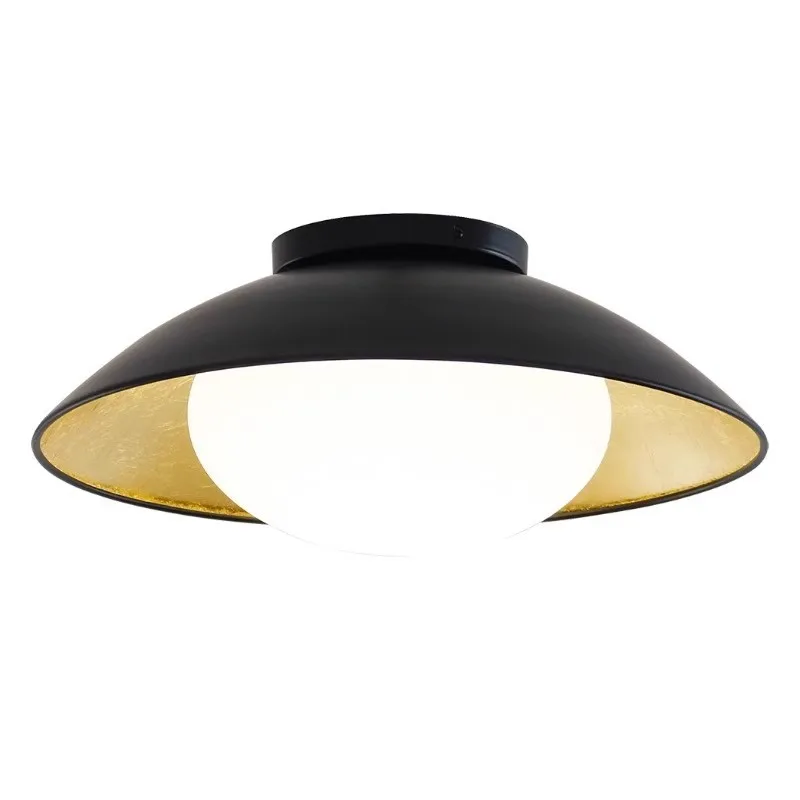 

Gold foil ceiling light wabi wind study retro glass aisle corridor light home lamp