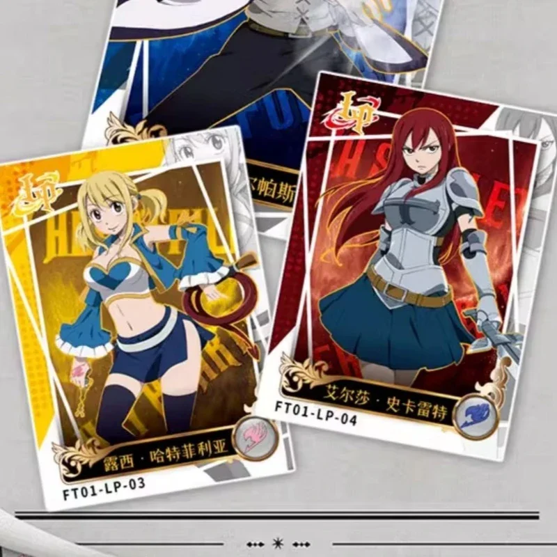 Tarjeta divertida, tarjetas de cola de Hada auténticas, tarjetas coleccionables de aventura infinita, regalo perfecto raro, juguetes de regalo periféricos de Anime Natsu Lucy