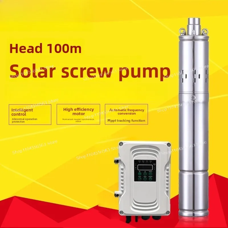 

Фотоэлектрический солнечный генератор энергии из нержавеющей стали micro DC 24/48/72 В винт глубокий скважин погружной насос с высокой головкой