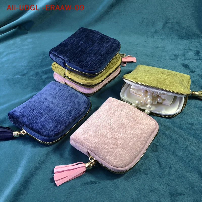 Travel Jewelry Storage Bag Rings Earrings Necklace Jewelry Packaging Fashion Travel Portable Jewelry Display Bag For Women