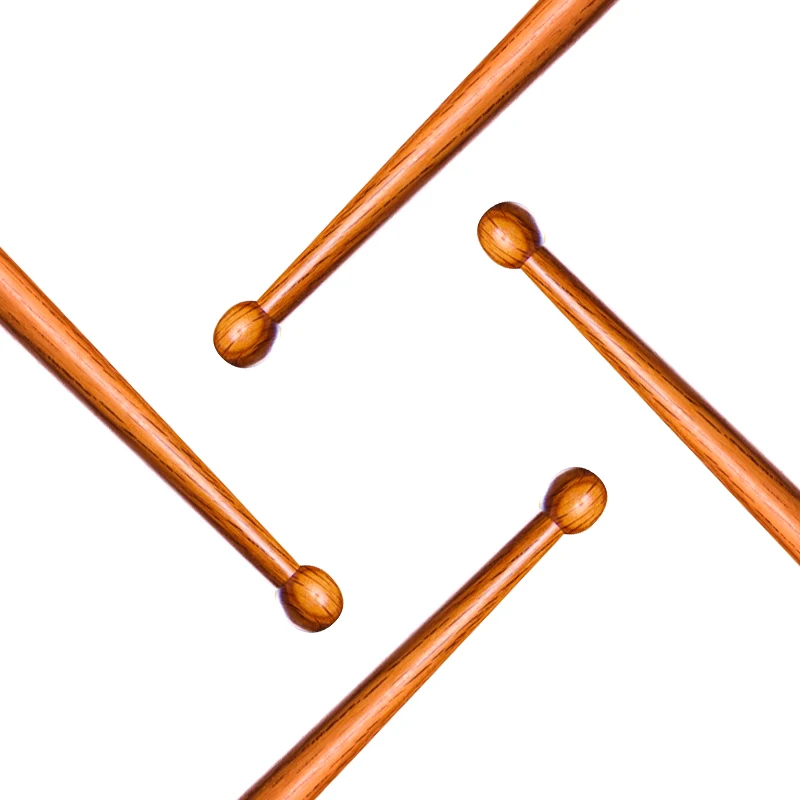 HUN Oak Drum Practice Sticks Medium Weighted Training Sticks for Strength Building Solid Wood Exercise Drumsticks for Drummers
