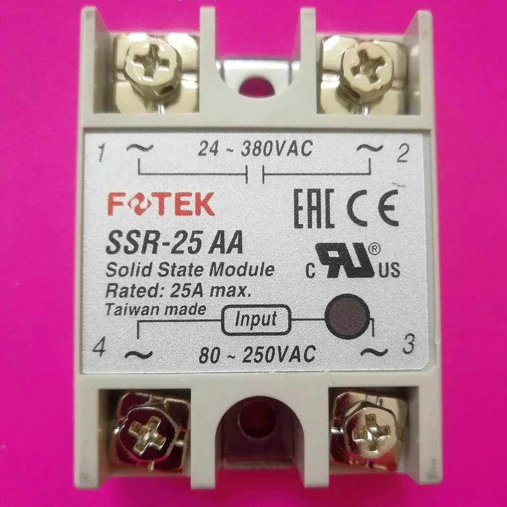 SSR-10AA  SSR-25AA SSR-40AA SSR-50AA SSR-75AA New Original FOTEK  Solid State Relay