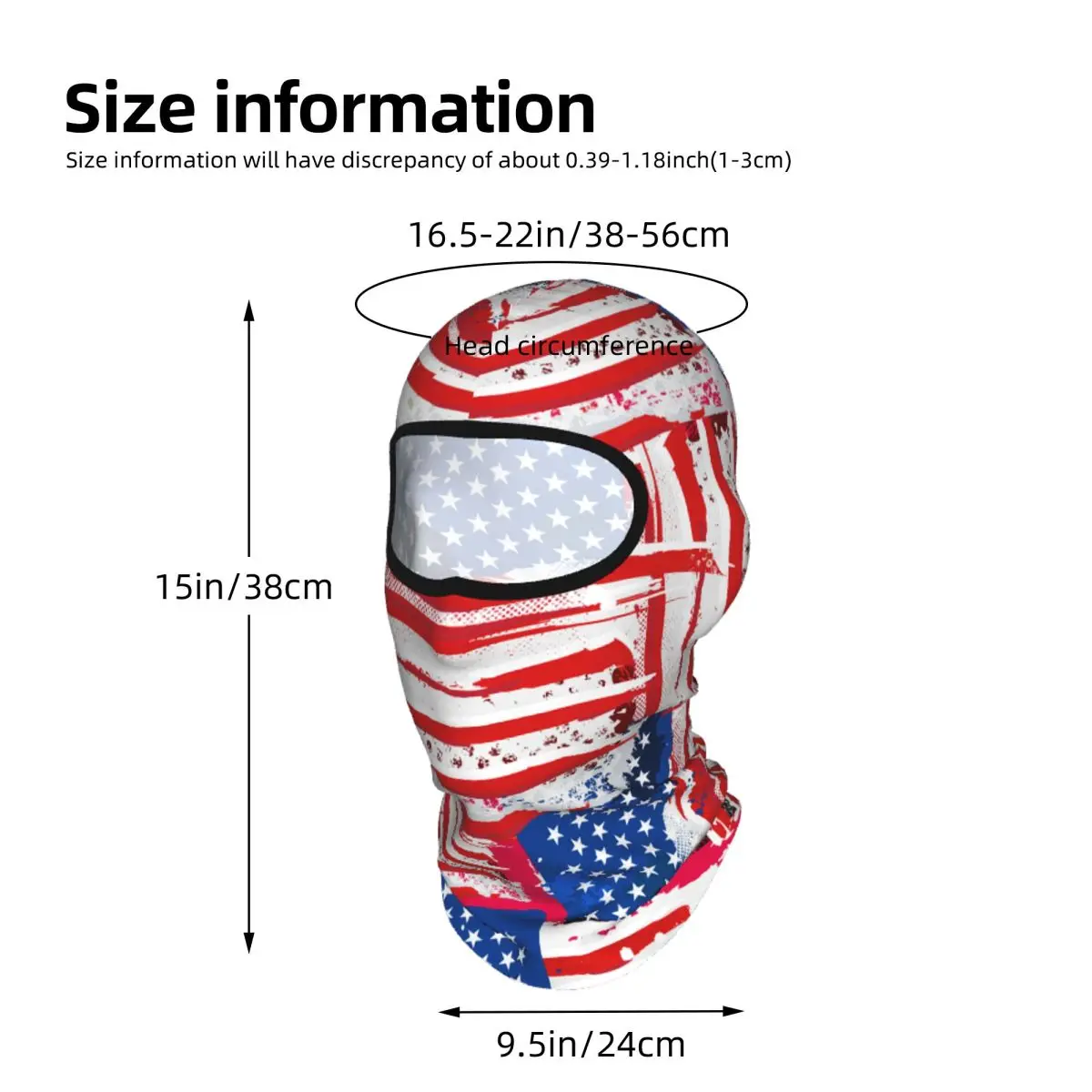 USA Flag Outdoor Cool Sunscreen Motorcycle Face Mask Moto Biker Wind Cap Mask Stopper Windproof Bicycle Cycling Headgear