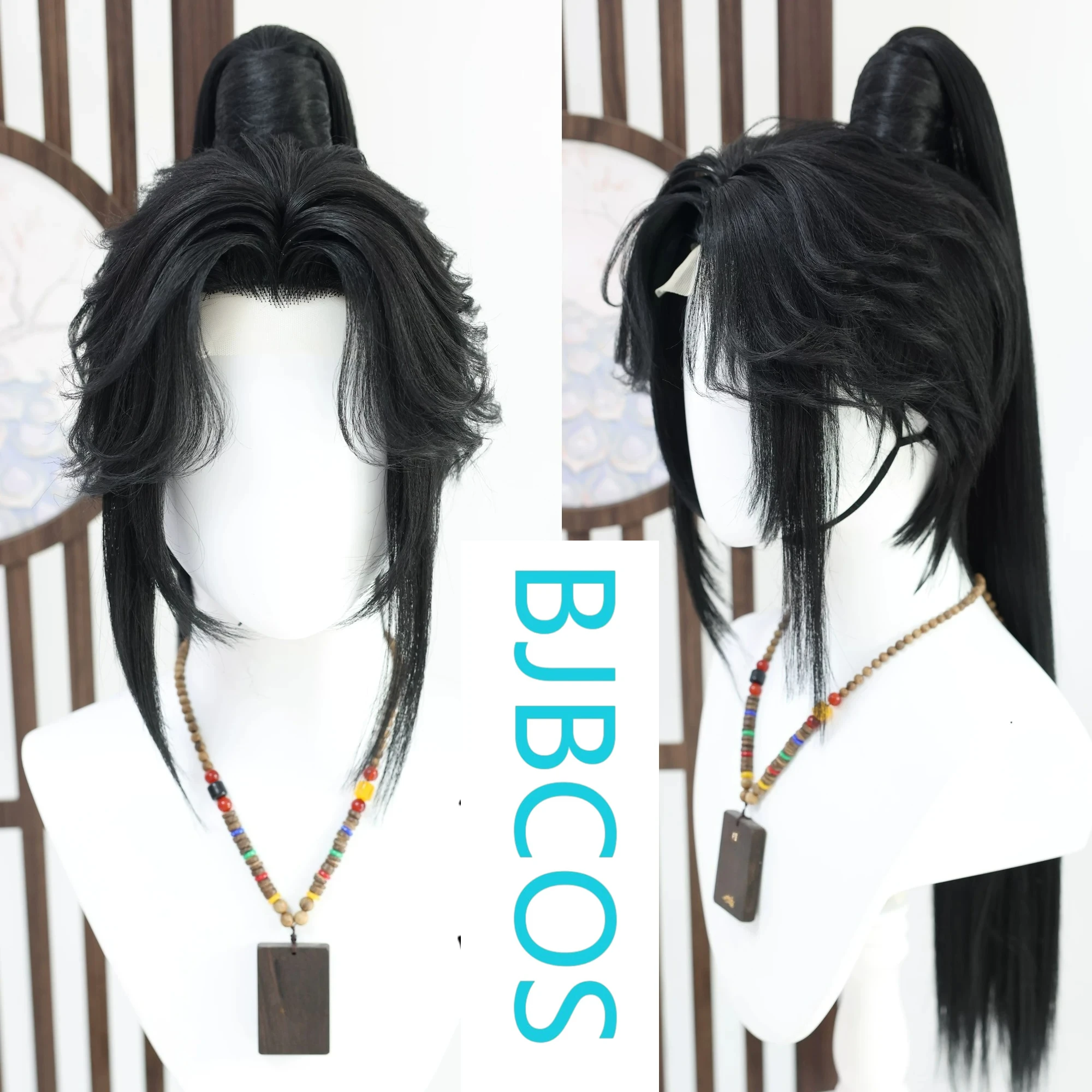 

[Styled Wig]WHERE WINDS MEET Shao Dong Dong's Lace Front Wig COS high ponytail short hair imitation full zip styling wig cover