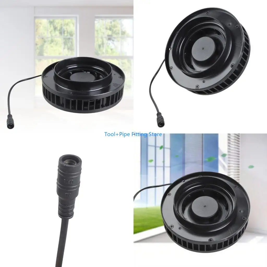 

F92B Air Mover 12V Air Circulations Control Blower Inline Duct Fan Exhaust Fan For Indoor Ventilation ABS Plastic Housing
