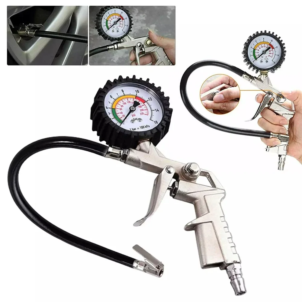 220 PSI Digital Display Tire Pressure Gauge High-precision Tire Pressure Gun Monitoring Air Pressure Gauge for Car Motorcycle