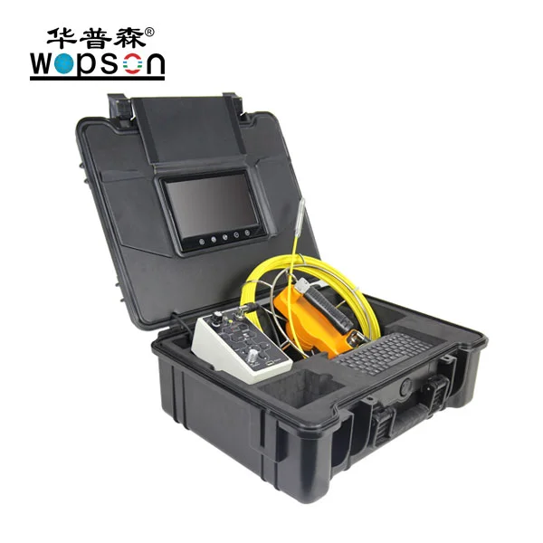 14 Mm DVR Recording 9 Inch Monitor CCTV With 512Hz Transmitter Drain Sewer Camera Pipe Inspection Camera