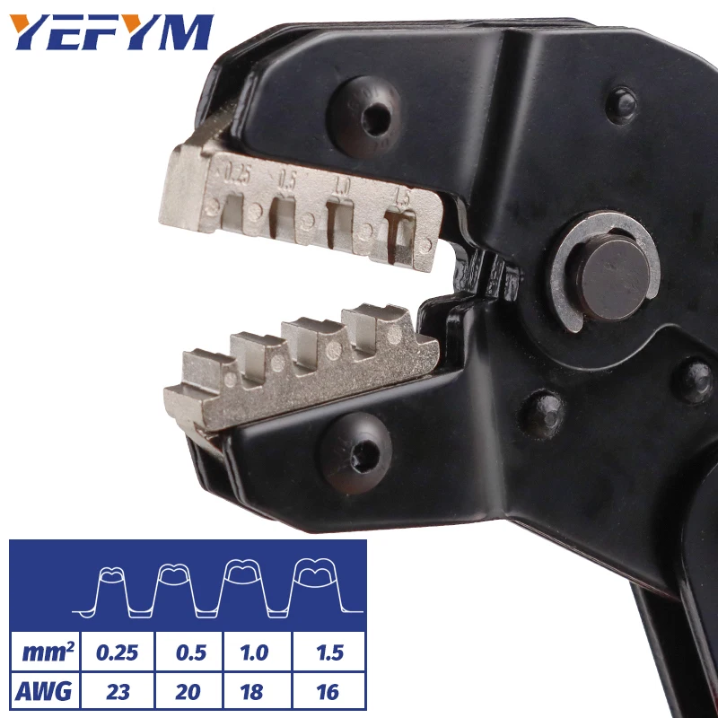 1 stks SN Krimptang Kaak (Breedte 4 mm/Tang 190 mm) Poederlegering Voor TAB 2.8 4.8 6.3 XH2.54 Plug Isolatie Buis Terminal Gereedschap