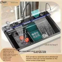 Factory Direct 2026 Top LXC304 Lavello in acciaio inossidabile Chiave per pianoforte Display digitale Lavello per verdure da cuc