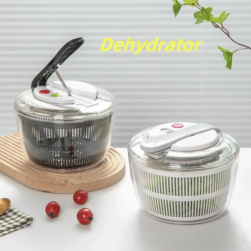 3 Liters Multifunctional Vegetables Salad Spinner Lettuce Leaf Vegetable Dehydrator Vegetable Washer Salad Vegetable Dryer Mixer