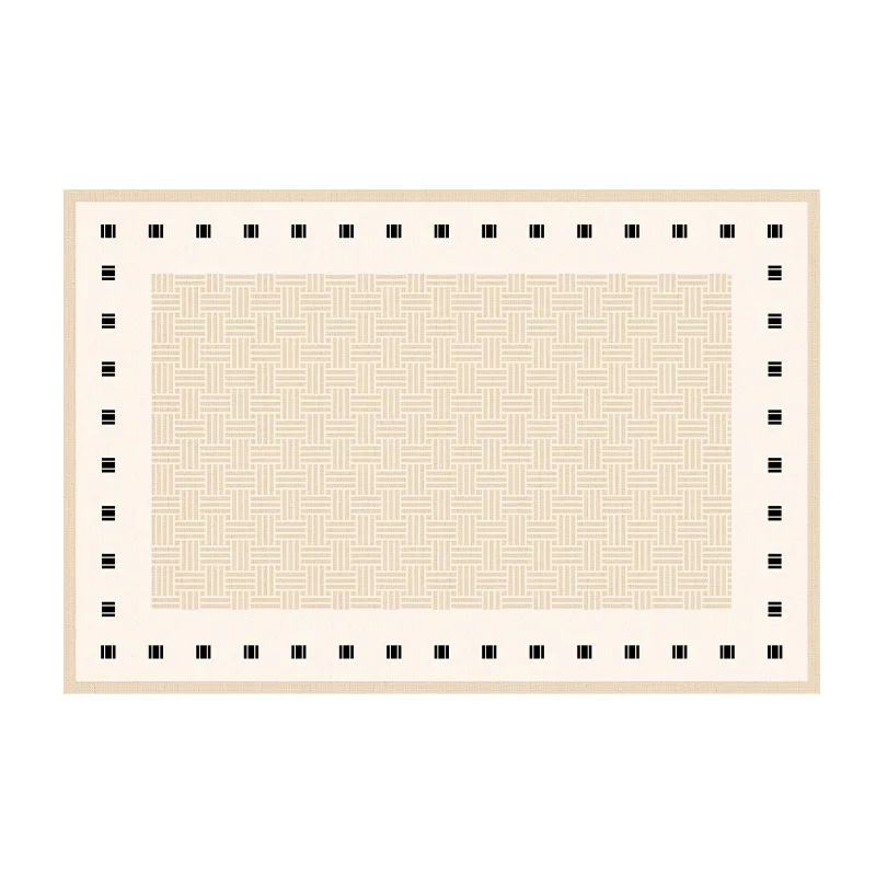 

Cream wind leave-in washable bedroom waterproof coffee table sofa light luxury high-end floor mat