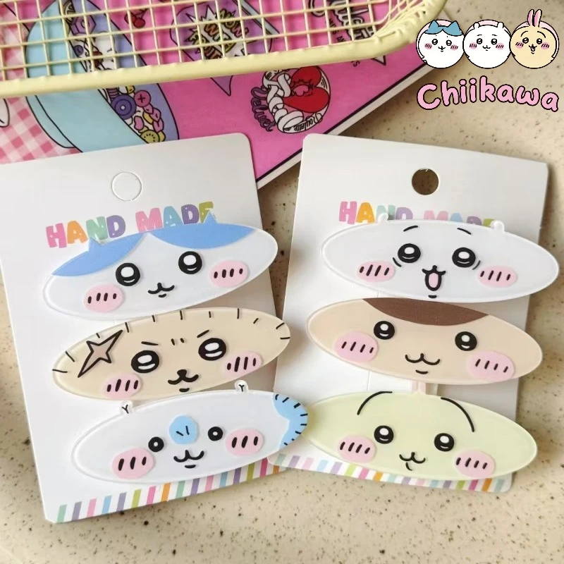 

Chiikawa Hairpin Cute Cartoon Girl Student Hair Accessories Hachiware Usagi Line Hair Accessories Girls Birthday Gift Holiday