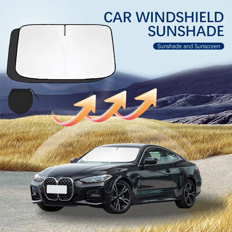 

Для BMW 4 серии F32 F33 F36 F80 G22 G26 G26 F82 Солнцезащитный козырек на лобовое стекло Солнцезащитный козырек Складные блоки УФ-лучей Сохраняют