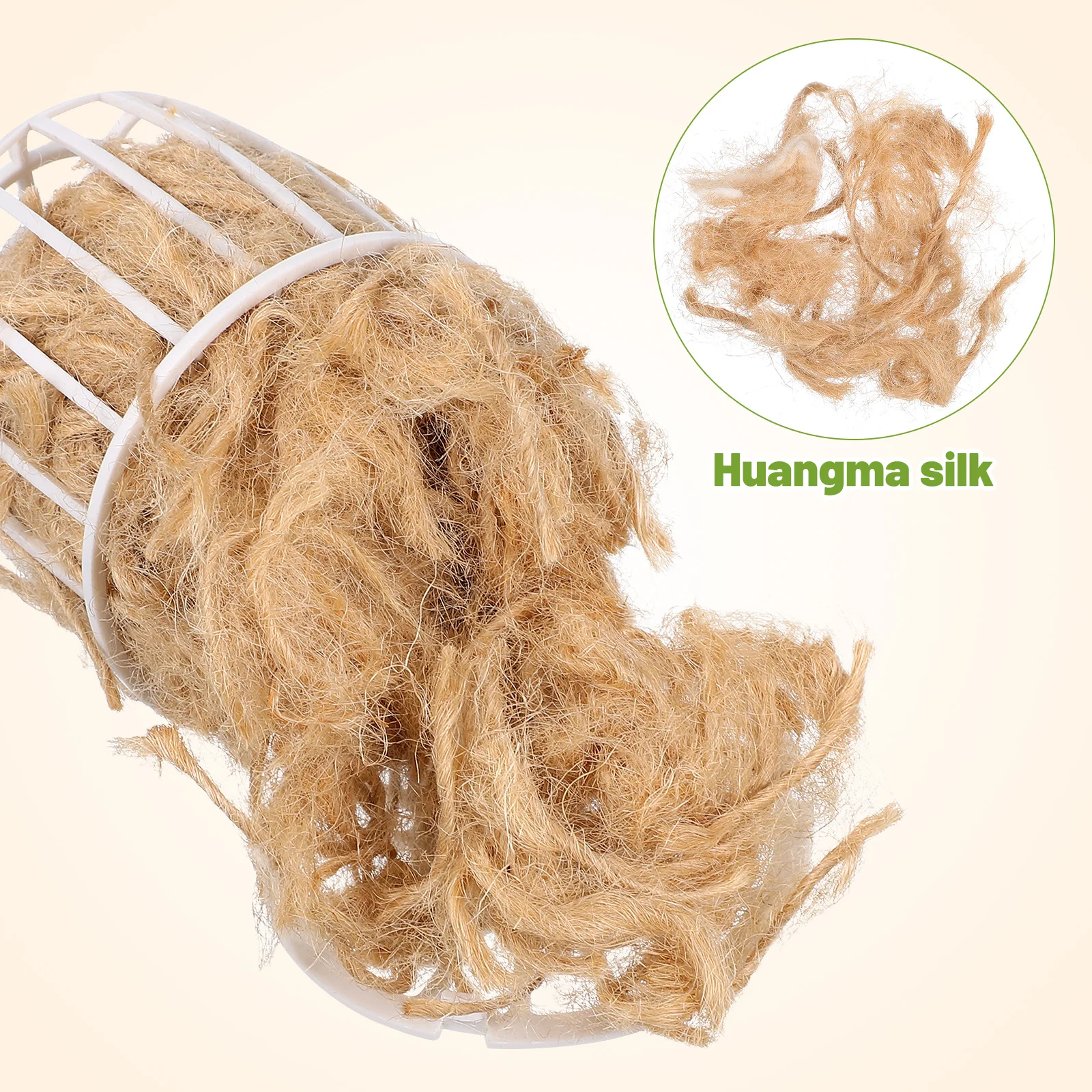 

2Set Bird Nesting Material Natural Jute Fiber Soft Comfortable Bedding for Parakeet Canary Finch Birdcage Garden Outdoor