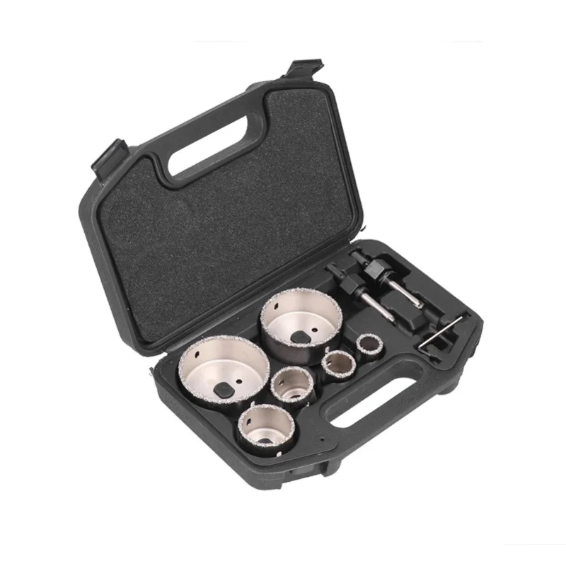 

Набор из 9 сверл-коронок для плитки и металла, для стекла и фарфора