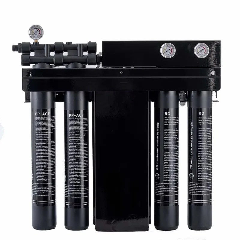 

Commercial-grade 2000GPD Self-Cleaning 4-stage Filtration Wall-mounted Reverse Osmosis Water Filter System for Cafes Home