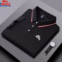 Embroidered LONSDALE New Summer Polo Shirt Men High Quality Men Short Sleeve Top Business Casual Hot Selling Polo-shirt for Men