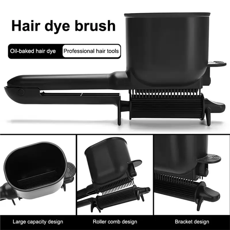 Professional For Salon Hair Dyeing Tool 2-In-1 Automatic Roller Comb Hair Dye Applicator For Salon Hair Care