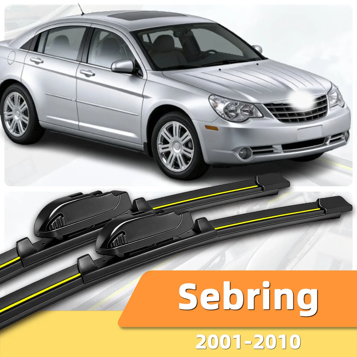 

2PCS Car Windshield Wipers Are Suitable For Chrysler Sebring (2001-2010) All-Weather Stable And Durable High-Definition Wipers