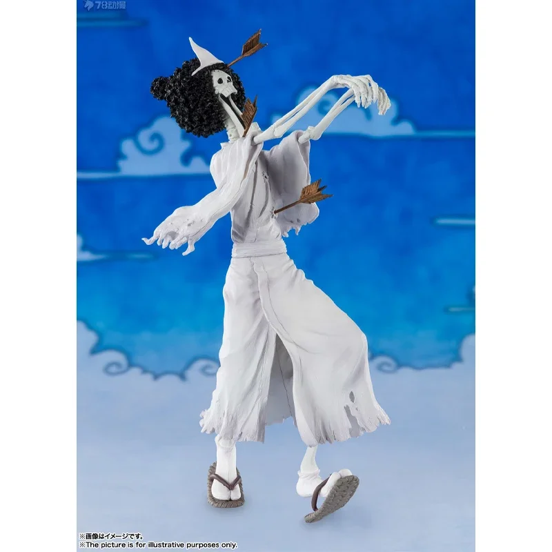 Bandai Original y genuino FIGUARTS ZERO ONE PIECE BROOKE (BONE YOSHI) figuras de acción de juguete para niños niñas niños regalo de Navidad C