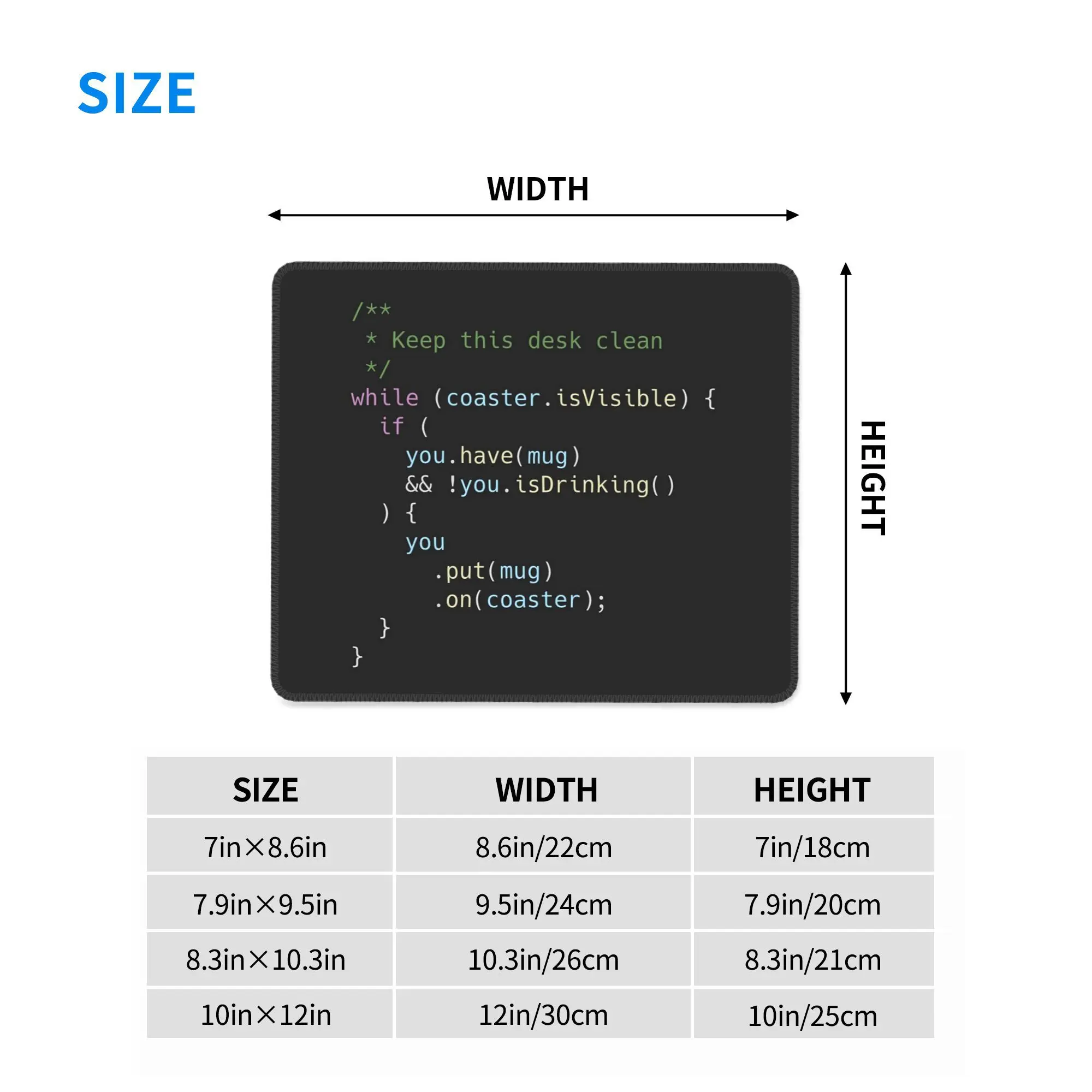 プログラムマウスパッドコンピュータキーボードマウスマットゲームPCラップトップデスクマットオフィスアクセサリーテーブルマットに最適なコースター