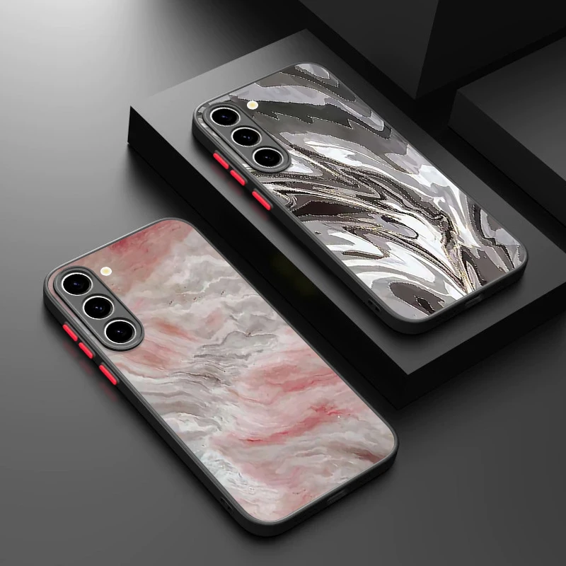 Marmoriertes Magnetisches Handyhülle für Samsung Galaxy S26 S25 S24 S23 Ultra S25 S24 FE A17 A37 A56 A55 A36 A16 Acryl-Cover