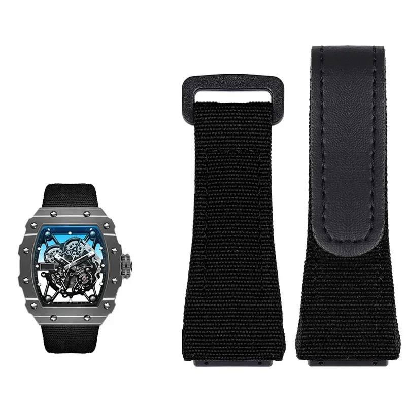 

Нейлоновый ремешок для часов Richard Mille RM011 RM3502 RM056, холст, браслет для часов, ремешок для наручных часов, мужской ремешок для часов и инструмент