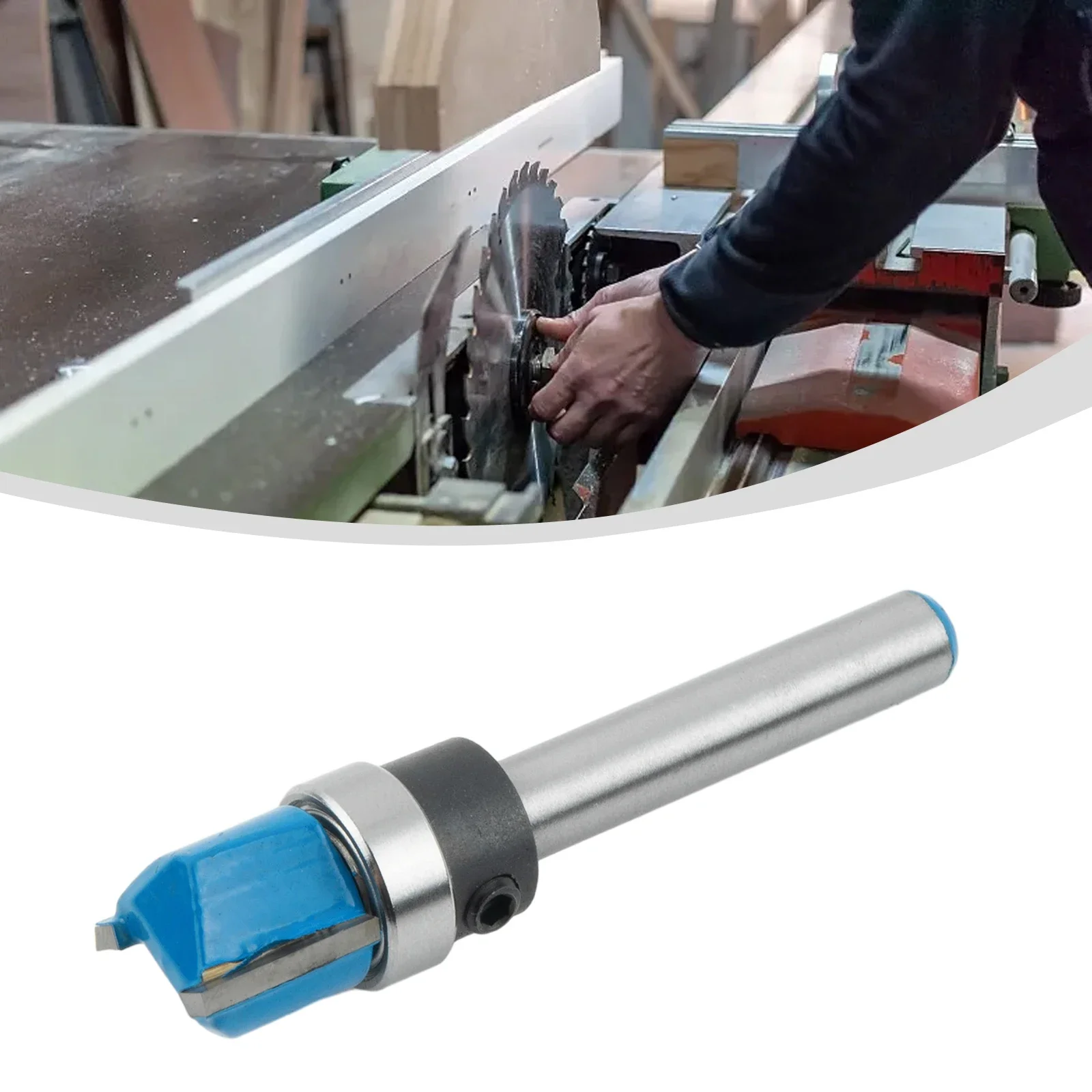 

Accessories Attachment Router Bit Woodworking Carbide Pattern Routing Straight Flute Templat Trimming With Bearing