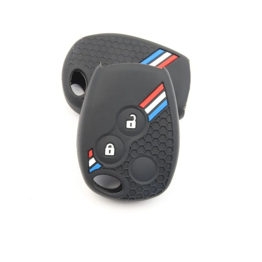 Silicone Car Remote Key Case Cap Cover Shell Fob for Renault Trafic Clio Duster Logan Dacia Sandero for Nissan Terrano Almera