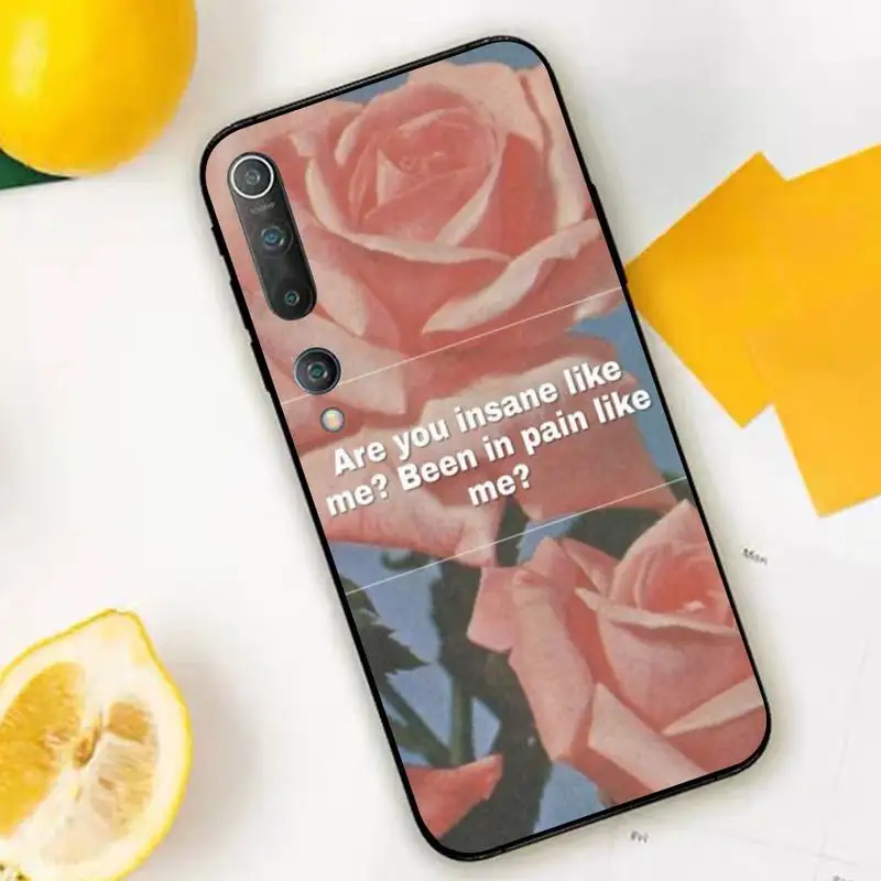 Pink Aesthetics songs lyrics Phone Case for Xiaomi mi 8 9 10 lite pro 9SE 5 6 X max 2 3 mix2s F1