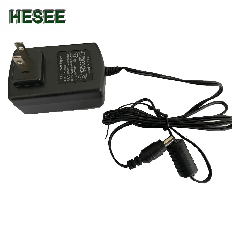 

CCTV Power Adapter 100-240V AC to DC Security Surveillance Supply Charger 12V 2A 4A US Plug 5.5mmx2.5mm DC Plug for CCTV Camera