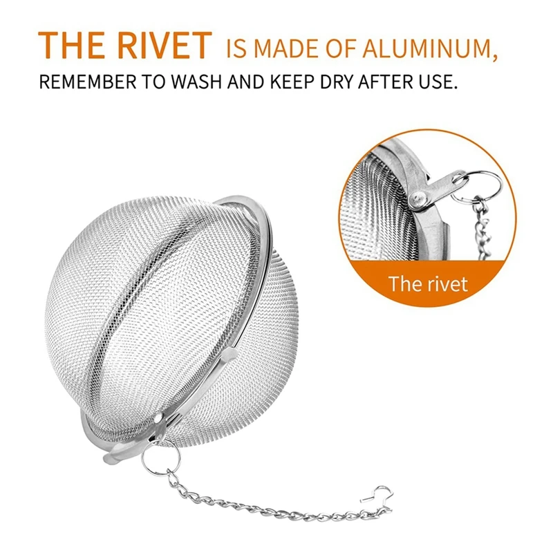 4Pcs Stainless Steel Mesh Tea Ball Tea Strainers Tea Strainer Filters For Tea