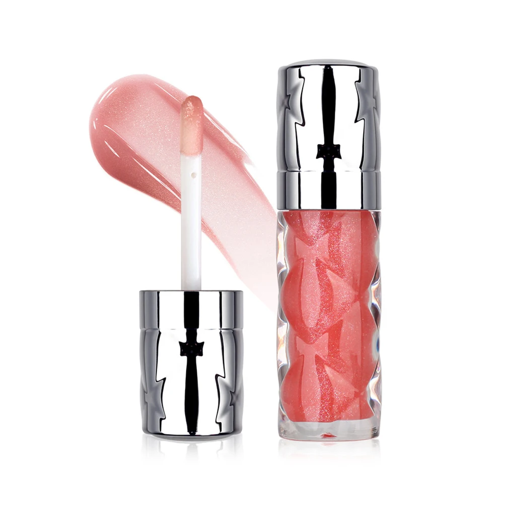 Lucidalabbra con Coperchio Argento, Etichetta Privata, 18 Colori, Brillante, Idratante, Lunga Durata, Logo Personalizzato, Pigmento Non Appiccicoso, Trucco all'Ingrosso