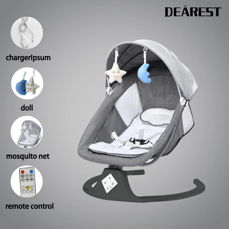 

DEAREST Smart Baby Swing Multifunctional Baby Rocking Chair Electric Smart Cradle Built-in Bluetooth Music