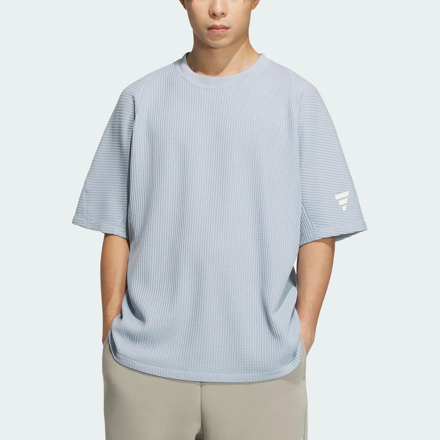 t-shirt-a-manches-raglan-a-carreaux-gaufres-pour-hommes-adidas-authentique-d'ete-jenn612