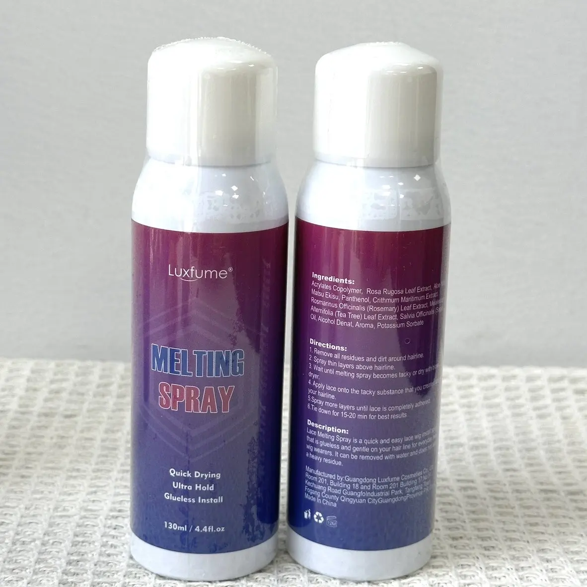 120Ml Lace Melting Spray Seamless Finish Glue Spray Wig Melting Spray & Hair Adhesive For Lace Wigs Strong Invisible Lace Glue