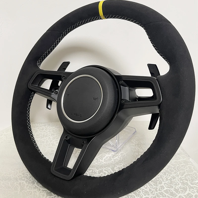 Modify racing car carbon interiors Customized Carbon Fiber Steering Wheel Upgrade For Porsche Panamera