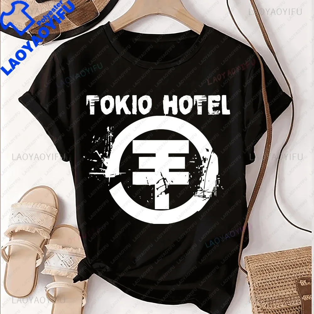 German Tokio Hotel Rock Band Printed T-shirt Top Tokio Hotel Album Trend Short Sleeve Unisex Shirt Graphic Oversized T-shirt