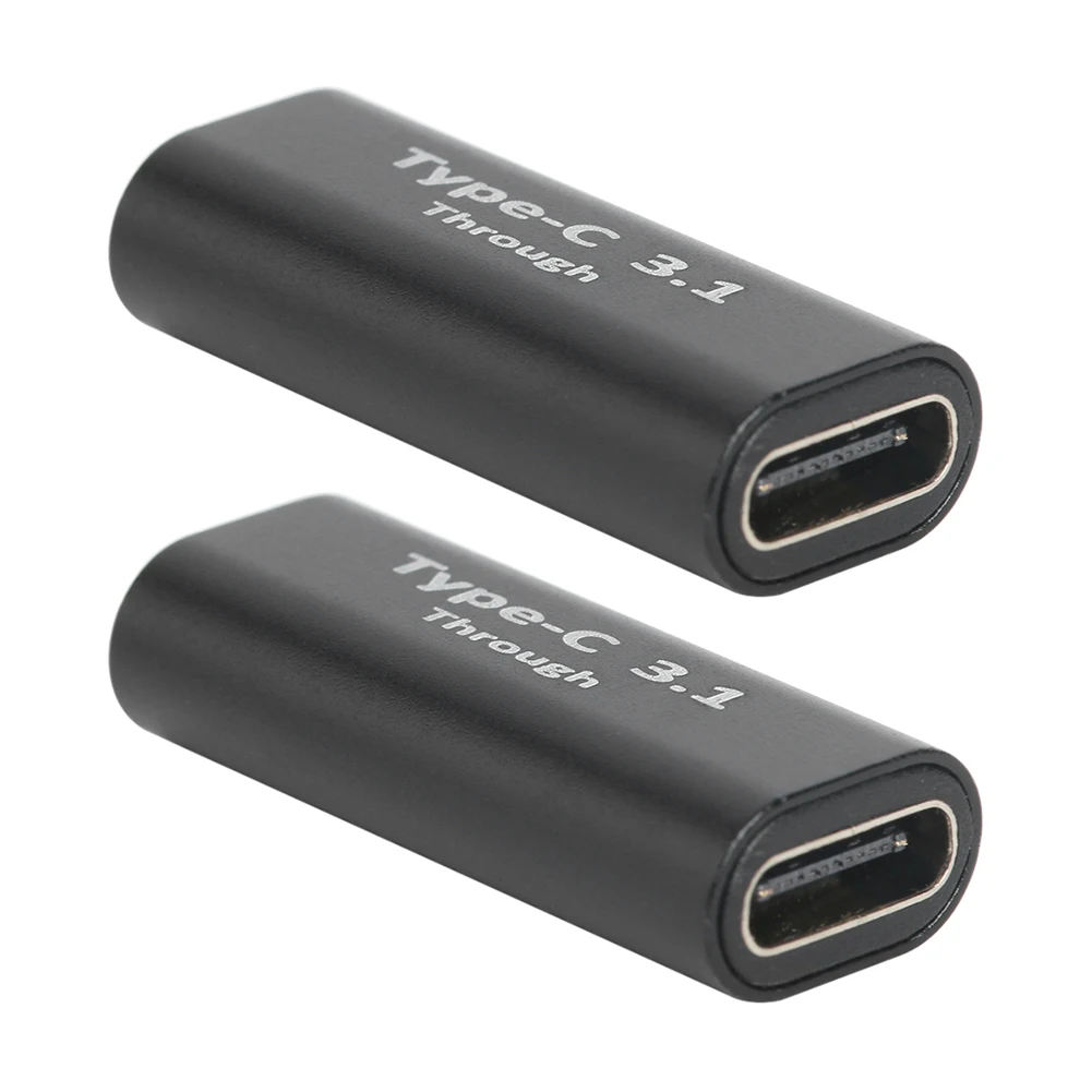 2 Chiếc 90 Độ Góc USB C Adapter Loại-C Nam Đến Nữ Nữ Để Nữ Góc Cạnh Nối Dài adapter Cho Máy Tính Bảng Laptop