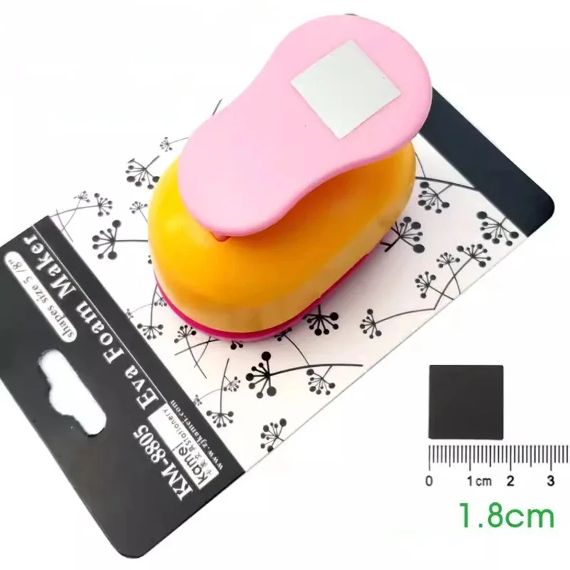 Square Triangle Geometry Craft Hole Punch Set Children Manual DIY Hole Punches Scrapbook DIY Paper Cutter