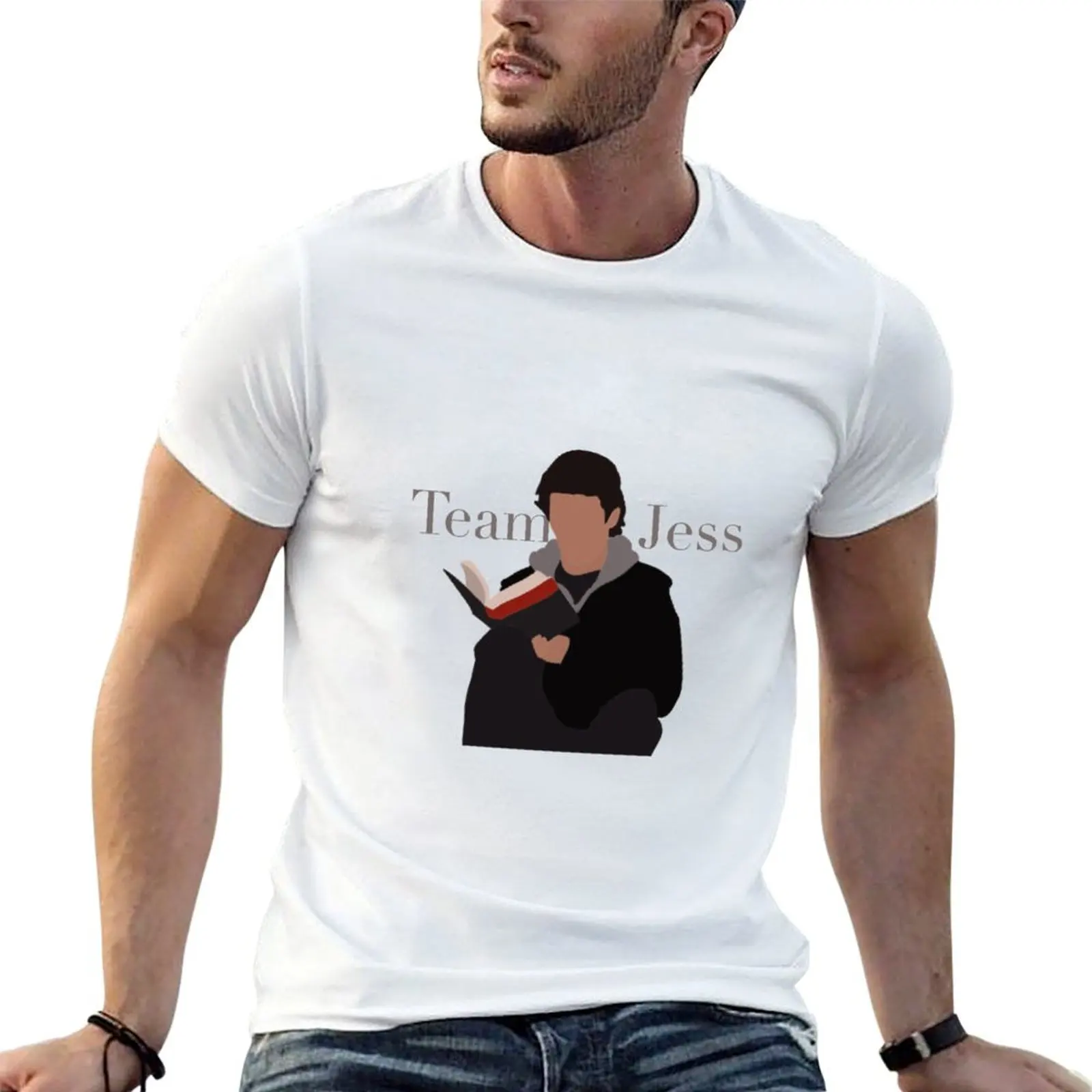 

team jess mariano reading T-Shirt t shirts for man cotton man t shirt cotton T-Shirt