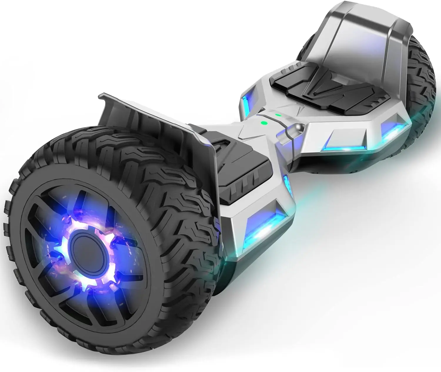 All Terrain Hoverboard, 8.5'' Offroad Hoverboard, 2.8 Times Walking Speed Hoverboard with Lights and Bluetooth for Adults and Te