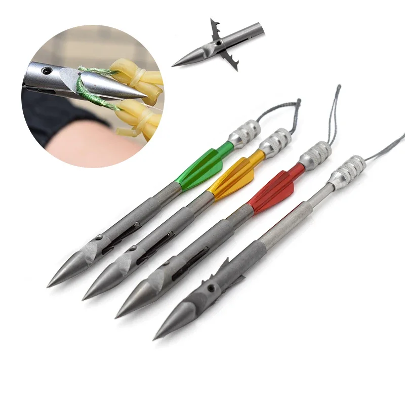 Professional Barbed Harpoon Shooting Fish Special Metal Dart Accessories Slingshot Fishing Special Harpoon Fish Arrow
