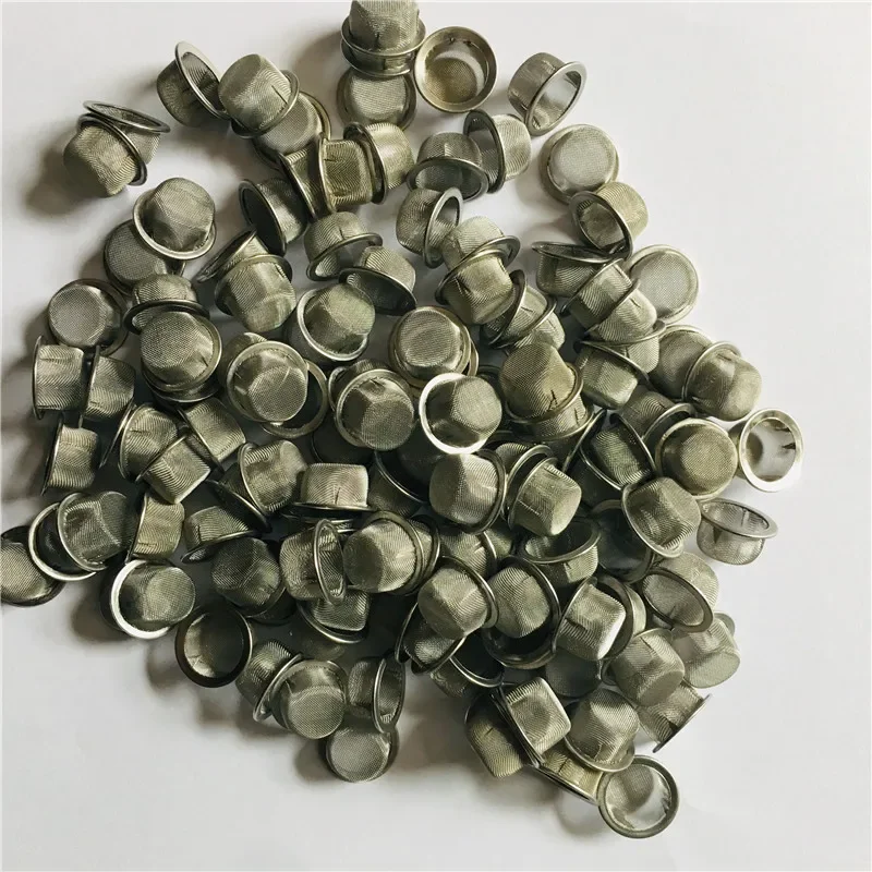 100pc Stainless Steel Metal Screen filters Smoke Accessories about 0.5 inches for Crystal Quartz Smoking pipes