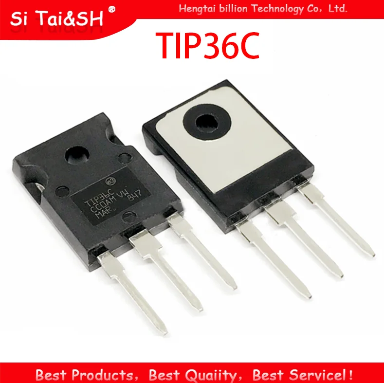 5PCS  TIP36 TIP36C TIP36CW 25A 100V TO-3P TO-247  With iron head amplifier triode 25A 100V