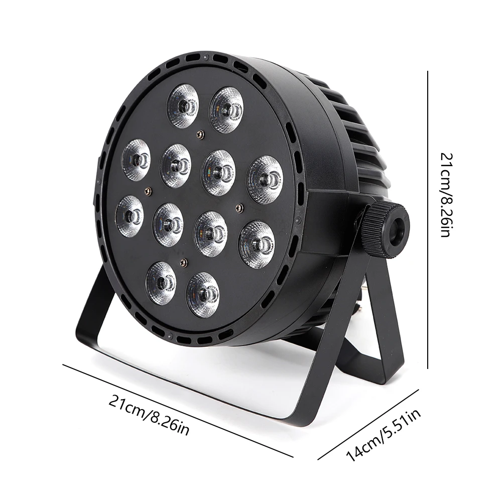 مصابيح مسرح LED 120 وات، RGBW 12x10W، DMX والتحكم الصوتي، 40 °   زاوية شعاع، يعتم سلس، ABS + غلاف حديد للعروض