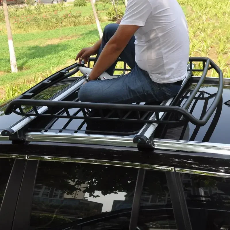 NEW Roof Frame Basket Roof Rack Luggage Frame Off-road SUV Universal Car Travel Rack Shelf Modification 2025