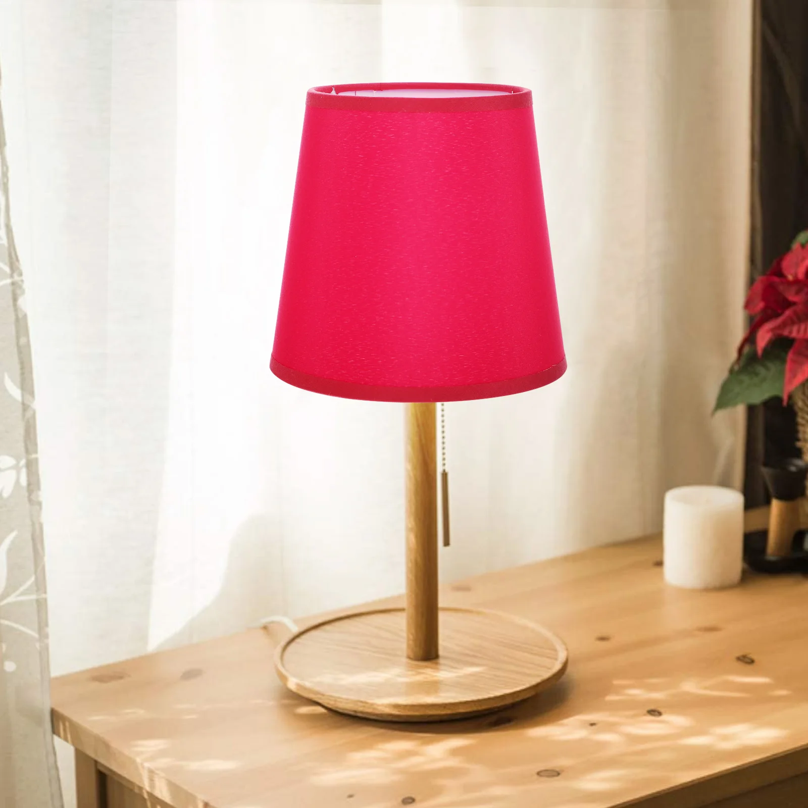 

Cloth Lamp Shade Accessories for Pendant Floor Lamp Woven Fabric Small Shade Home Decor Bedroom Wall