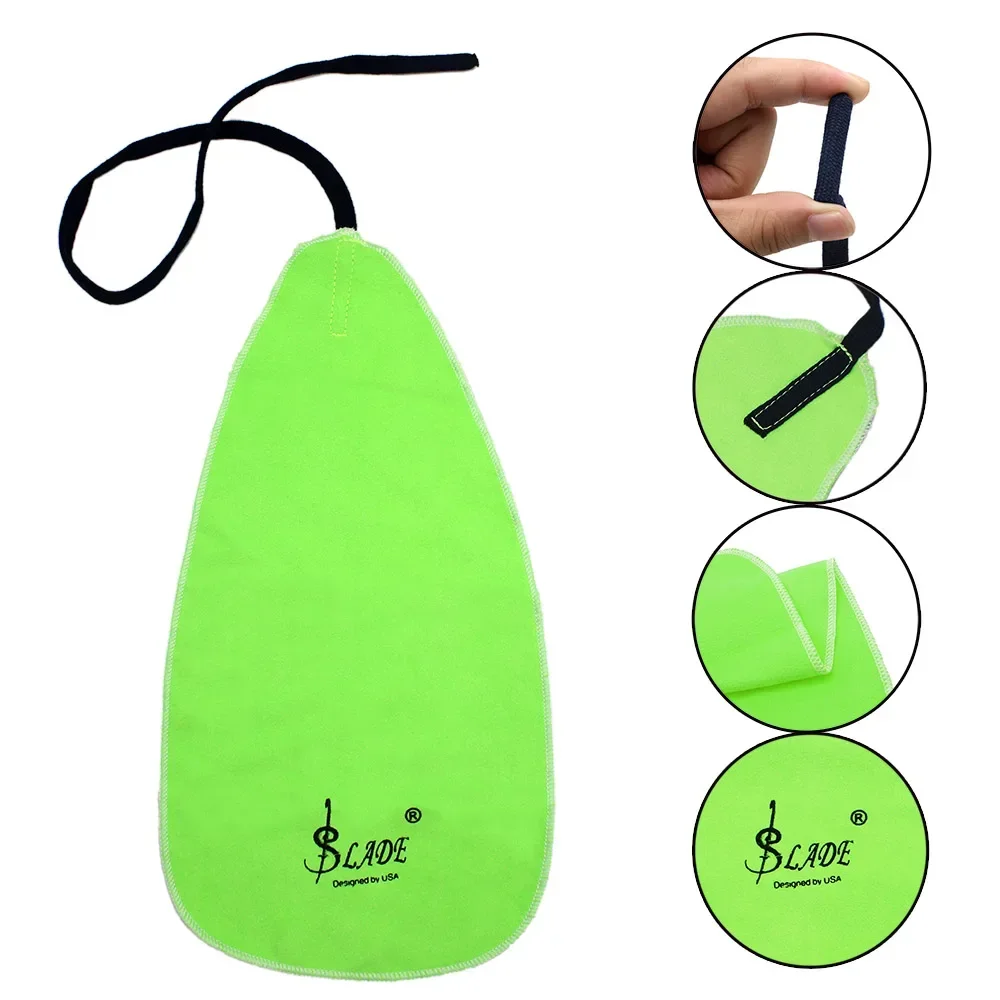 SLADE 6 ألوان الساكسفون تنظيف الملابس آلات النفخ الموسيقية ملحق بيكولو الناي الكلارينيت ساكس مسح القماش للداخل