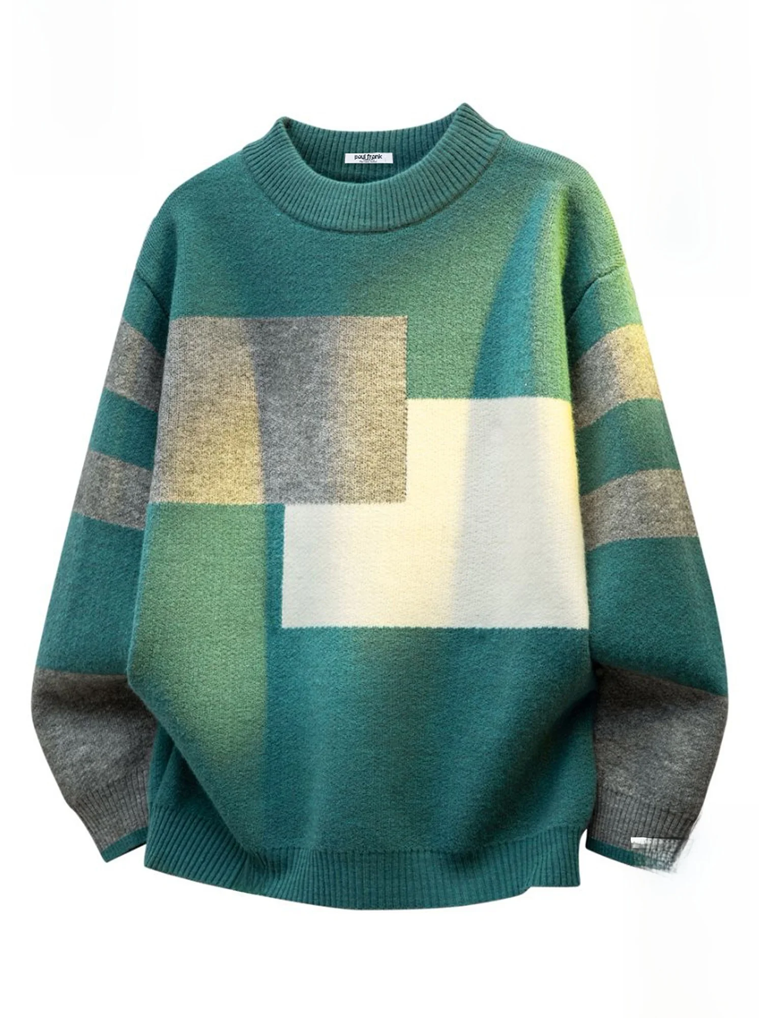 

Мужской вязаный свитер Paul Frank Winter Thiened Fce с круглым вырезом, свободного кроя, повседневный, с длинными рукавами, теплый внутренний слой